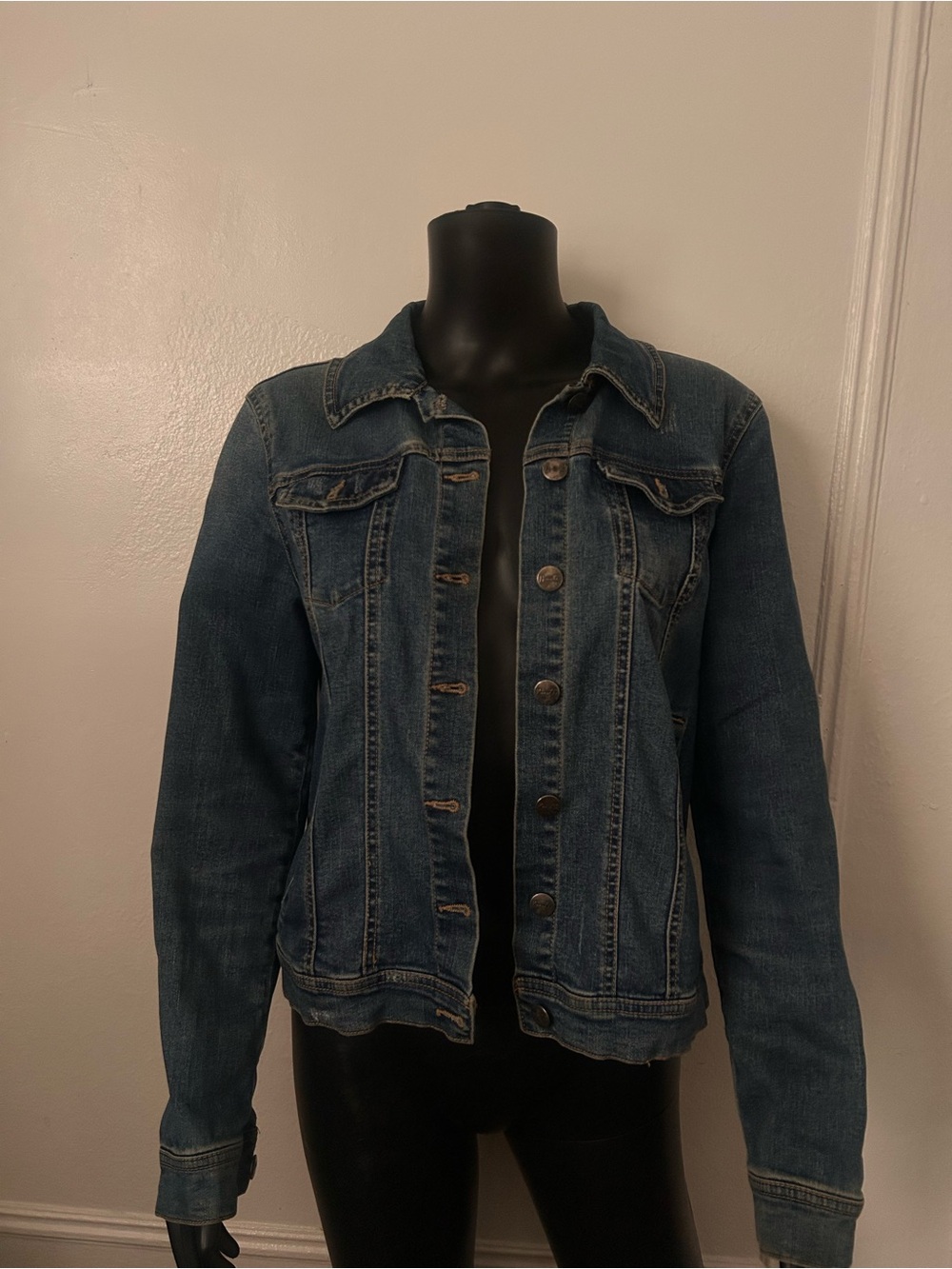 American Vintage Dark Blue Denim Jean Jacket